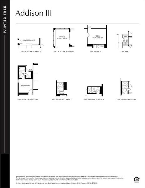 This dream home features elevation A, optional 15' slider at family, optional 5th bed & bath plus so much more!