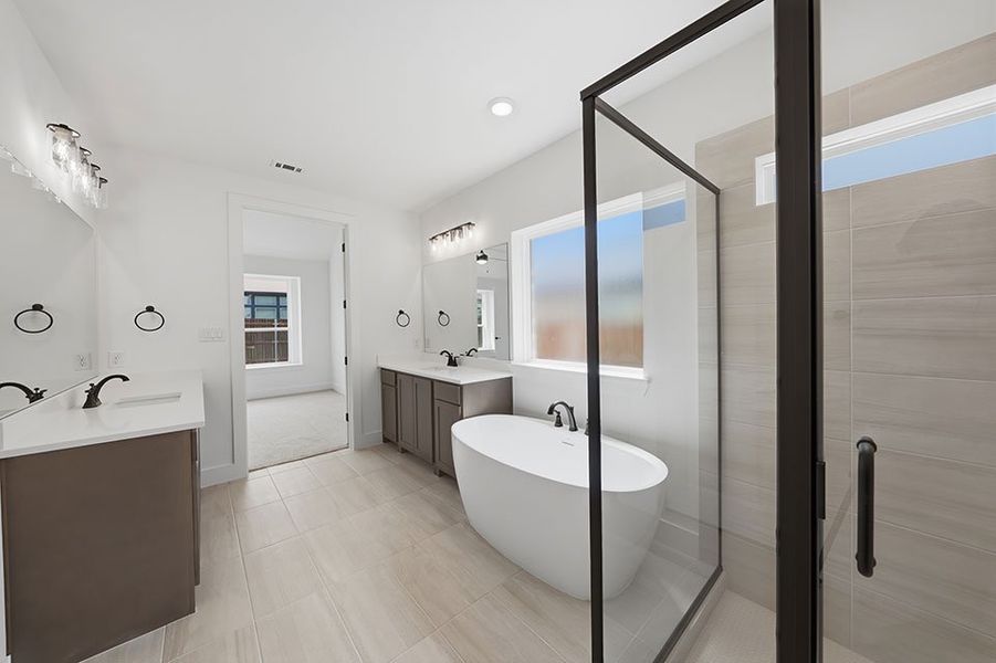 Furnished interior view inside a new home in Tavolo Park, Fort Worth (Image 12).