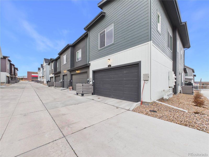 Exterior details and patio area of a home in Whisper Village, Arvada (Image 3).