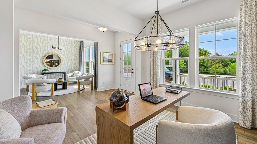 The Westport Plan by DRB Homes in Miller Farm - Office & Dining The Westport Plan by DRB Homes in Miller Farm - Office & Dining