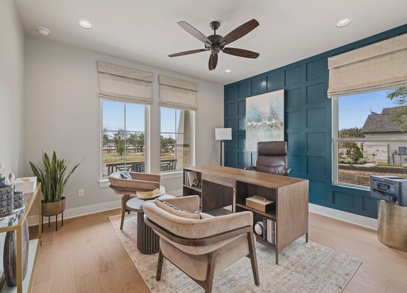 Whitehall Floor Plan in Parmer Ranch 60', Georgetown | Sitterle Homes Study