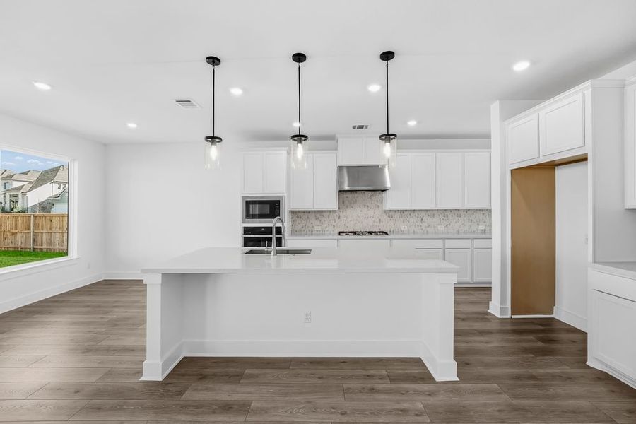 Furnished interior view inside a new home in Santa Rita Ranch, Liberty Hill (Image 3).