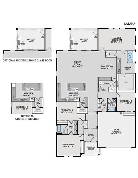 2D floor plan layout of this home in , St. Cloud, FL (Image 2). 2D floor plan layout of this home in , St. Cloud, FL (Image 2).