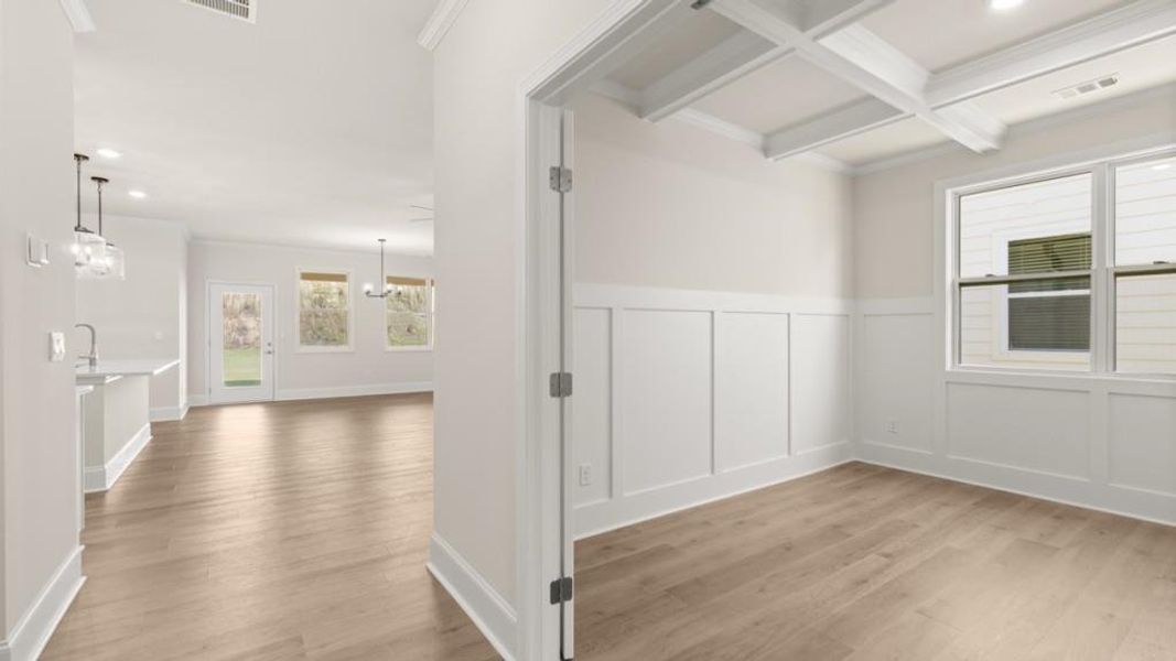 Spacious, unfurnished interior of a new home in Hamptons at Riverwood North, Dallas (Image 29).