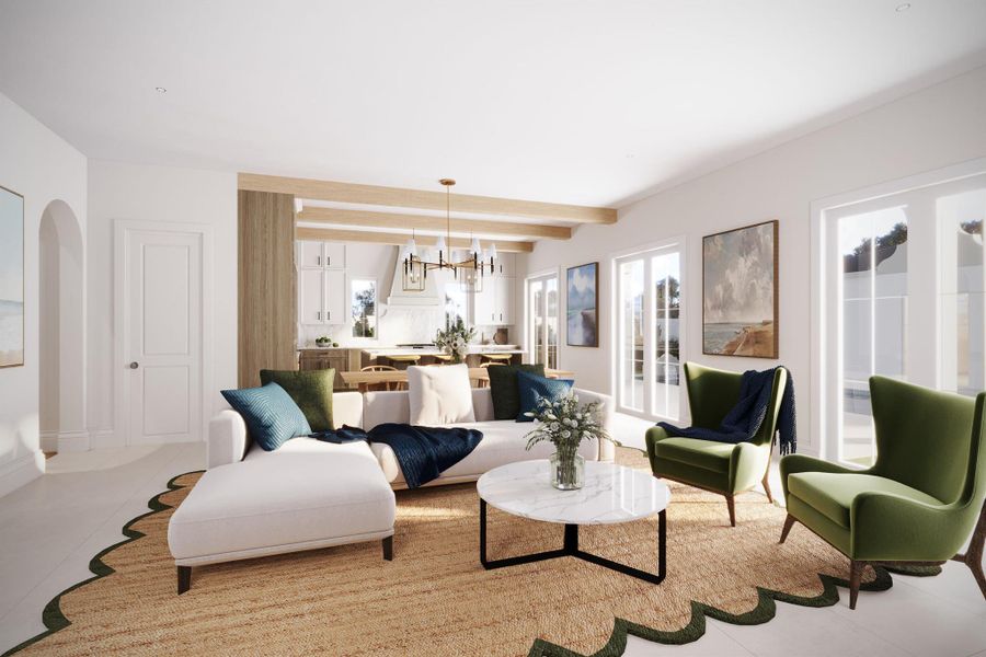 Furnished interior view inside a new home in , West Palm Beach (Image 4).