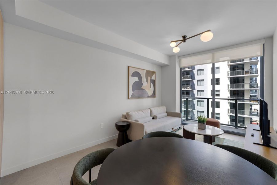 Furnished interior view inside a new home in , Miami (Image 6). Furnished interior view inside a new home in , Miami (Image 6).