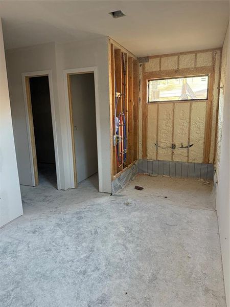 Unfurnished bedroom with a closet Unfurnished bedroom with a closet