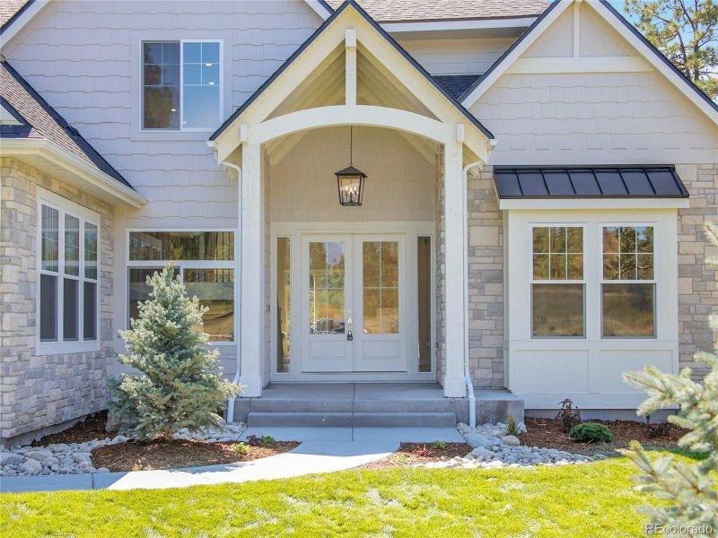Exterior details and patio area of a home in , Franktown (Image 26).
