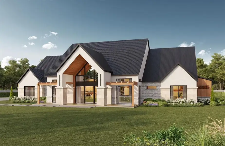 Front exterior of a new home in , Weatherford, TX, highlighting curb appeal (Image 4).