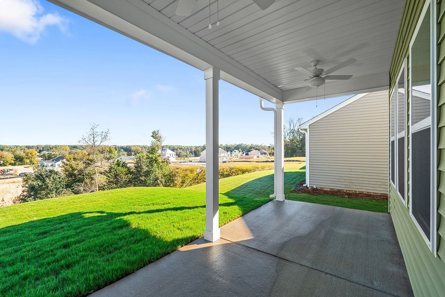 Exterior details and patio area of a home in Fieldstone, Lexington (Image 3). Exterior details and patio area of a home in Fieldstone, Lexington (Image 3).