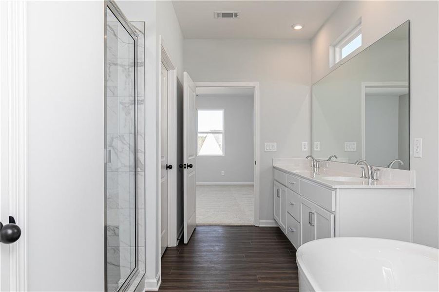 Furnished interior view inside a new home in Riverside Ridge, Lawrenceville (Image 9).