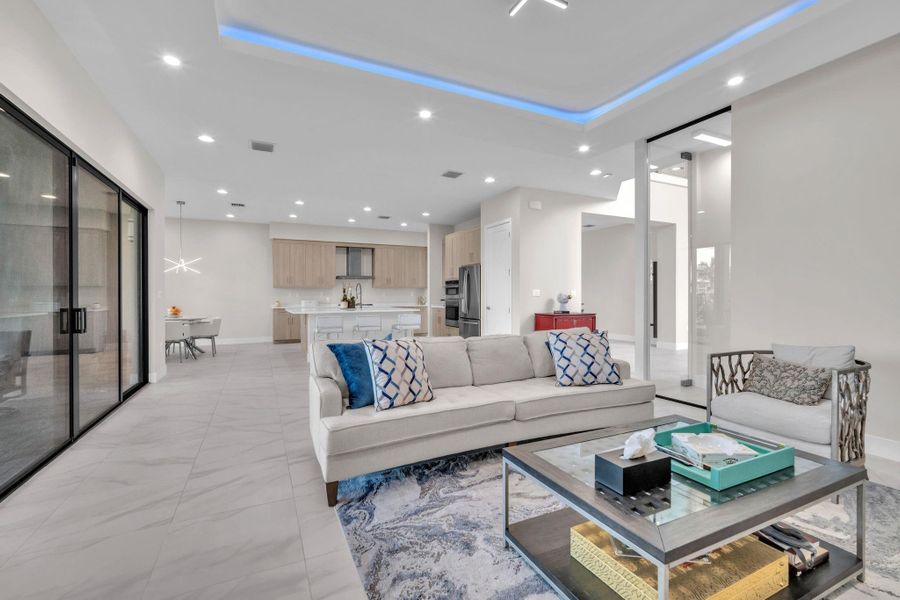 Furnished interior view inside a new home in , Boca Raton (Image 10).