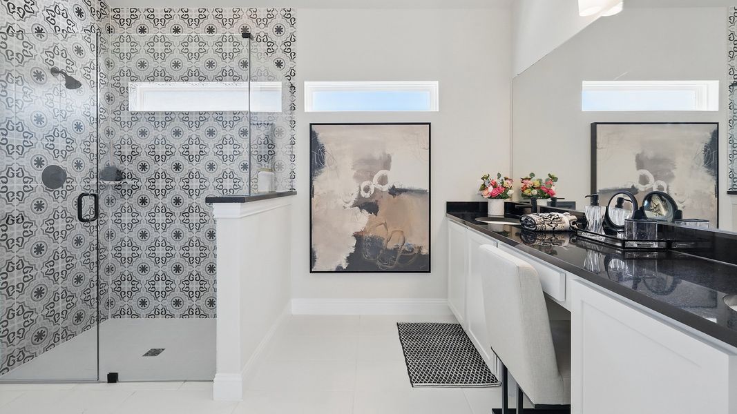Representative furnished interior of a home built from the Juniper by Brightland Homes in Anna Ranch, Anna (Image 13).