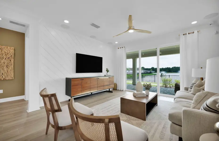 Representative furnished interior of a home built from the Contour by Pulte Homes in Seminole Palms, Palm Coast (Image 15).