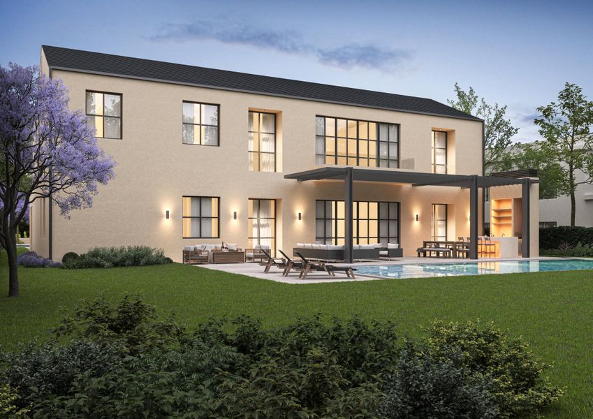 Back Yard Pool -Dusk