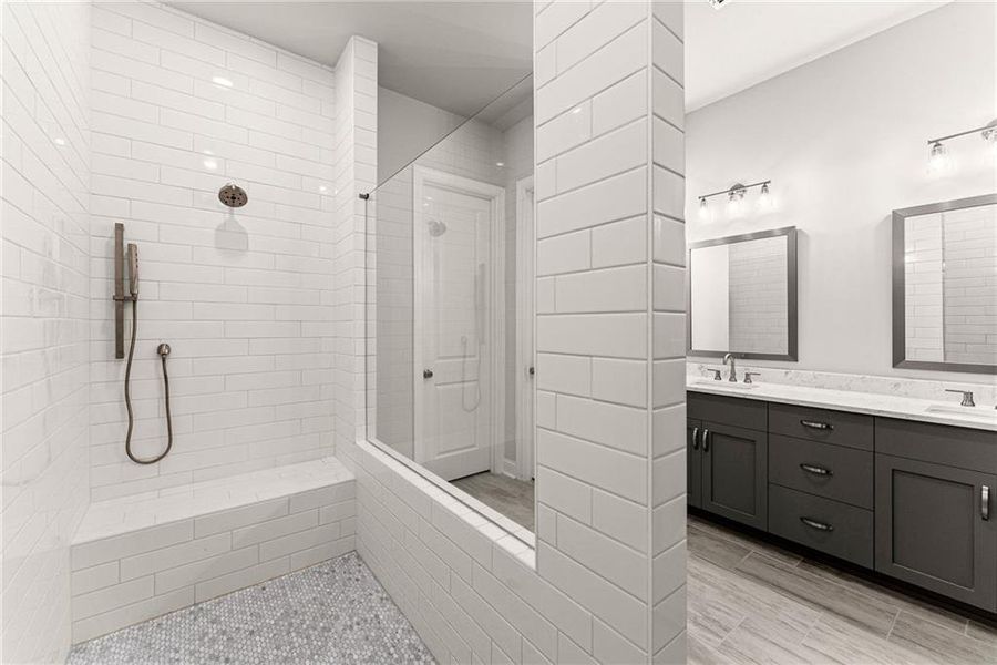 Furnished interior view inside a new home in Promenade at Sawnee Village, Cumming (Image 37).