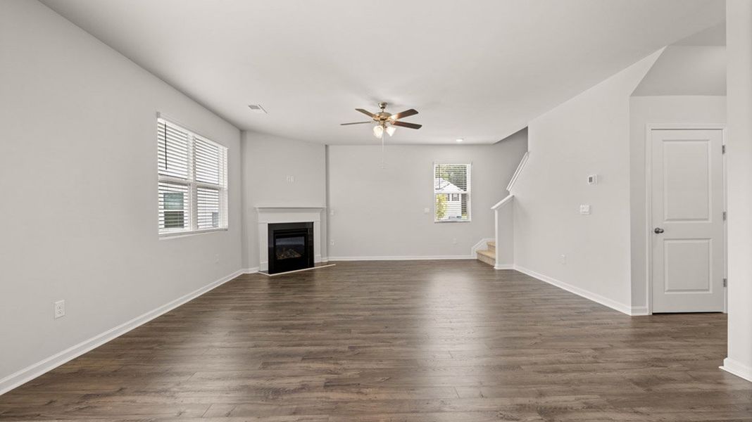 Representative unfurnished interior of a home built from the Mansfield by D.R. Horton in Chukker Creek Landing, Aiken (Image 14).