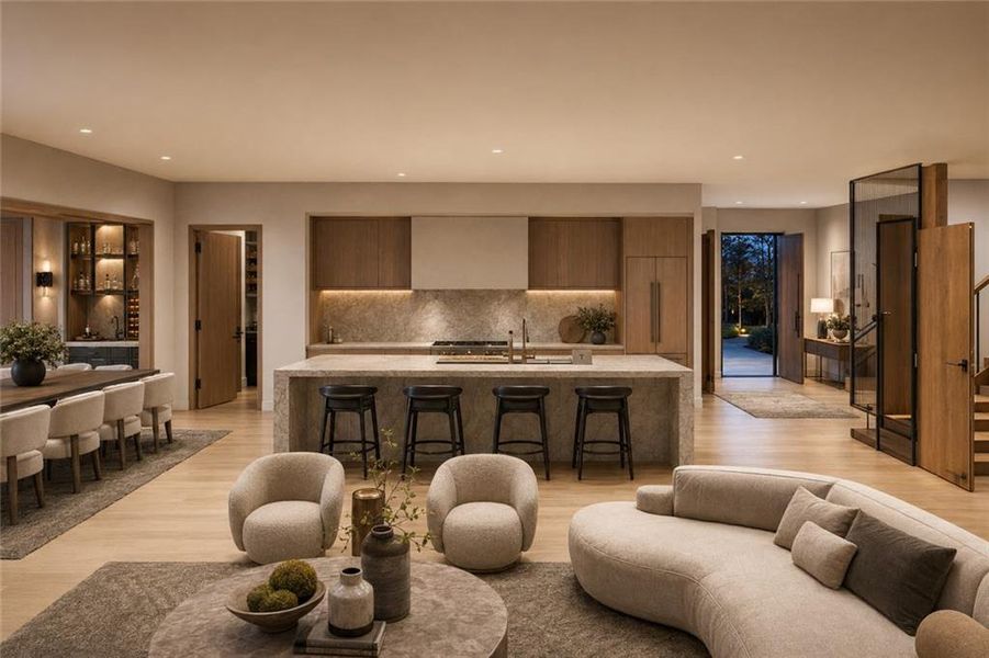Furnished interior view inside a new home in , Atlanta (Image 6). Furnished interior view inside a new home in , Atlanta (Image 6).