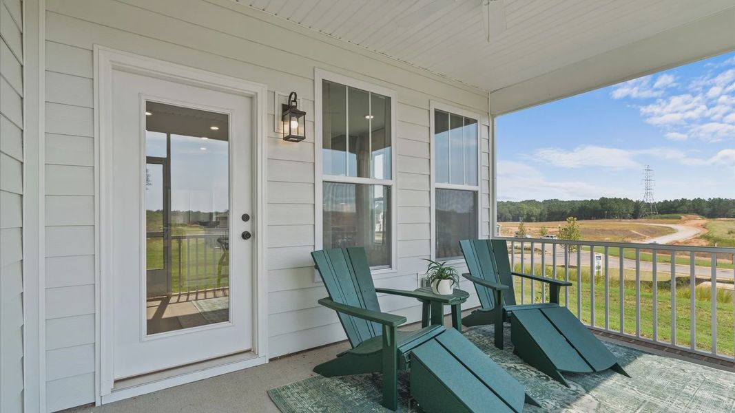 Representative furnished interior of a home built from the Stonehaven by DRB Homes in Pinebrook, Woodruff (Image 36).
