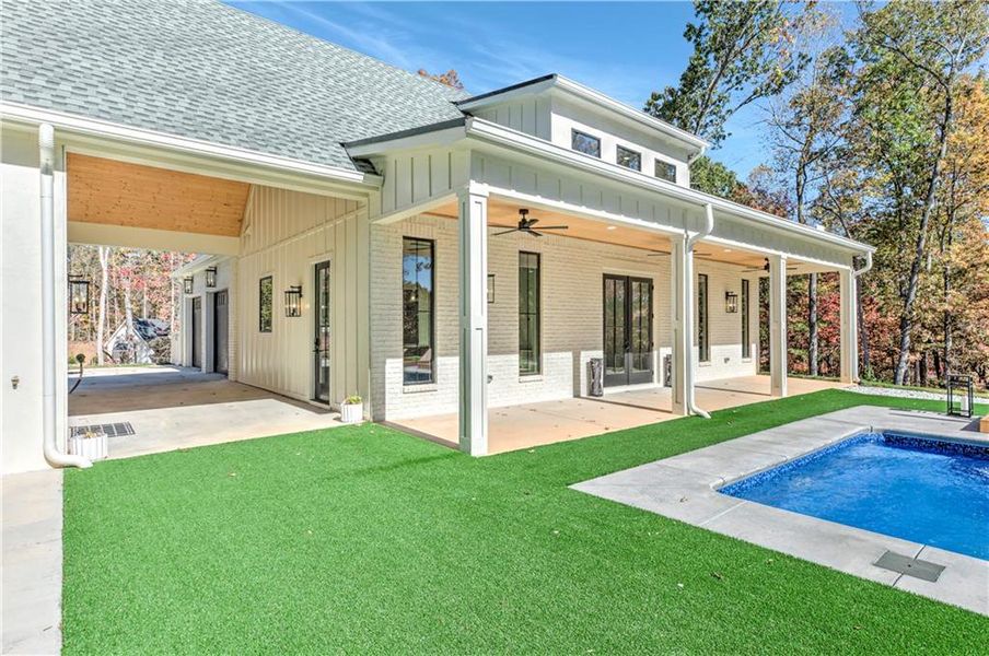 Exterior details and patio area of a home in , Ball Ground (Image 32). Exterior details and patio area of a home in , Ball Ground (Image 32).
