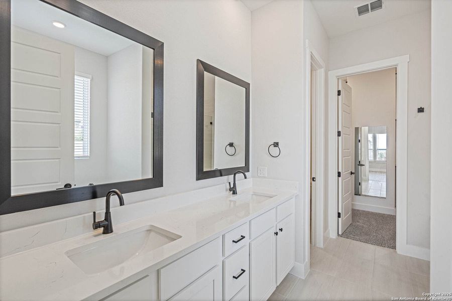 Furnished interior view inside a new home in Potranco West, Castroville (Image 4). Furnished interior view inside a new home in Potranco West, Castroville (Image 4).