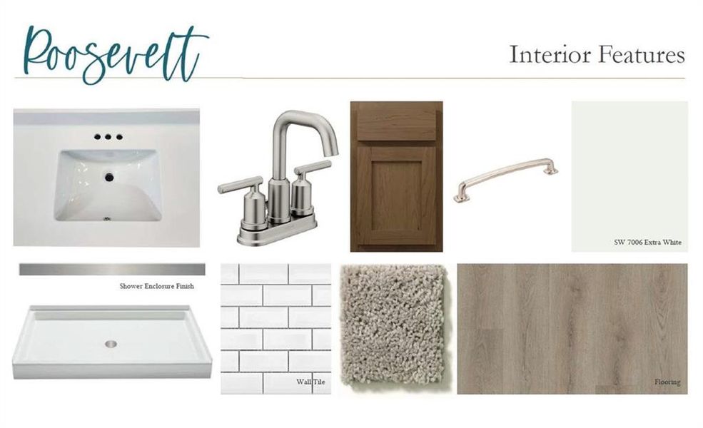 Sample of building materials used in homes in The Estates at Casteel, Bethlehem (Image 12).