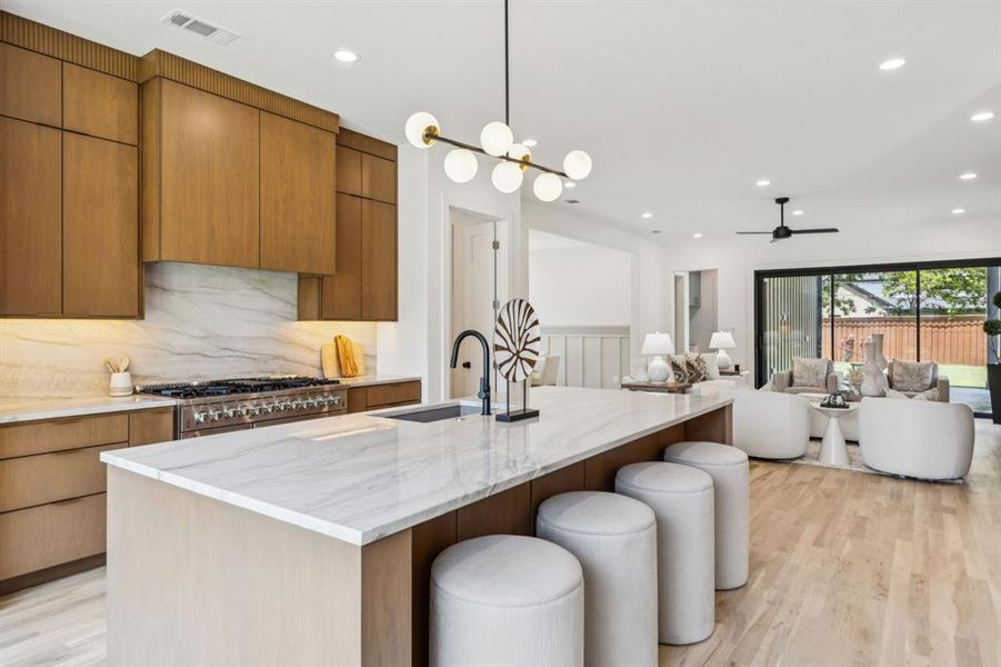 Furnished interior view inside a new home in , Dallas (Image 10).