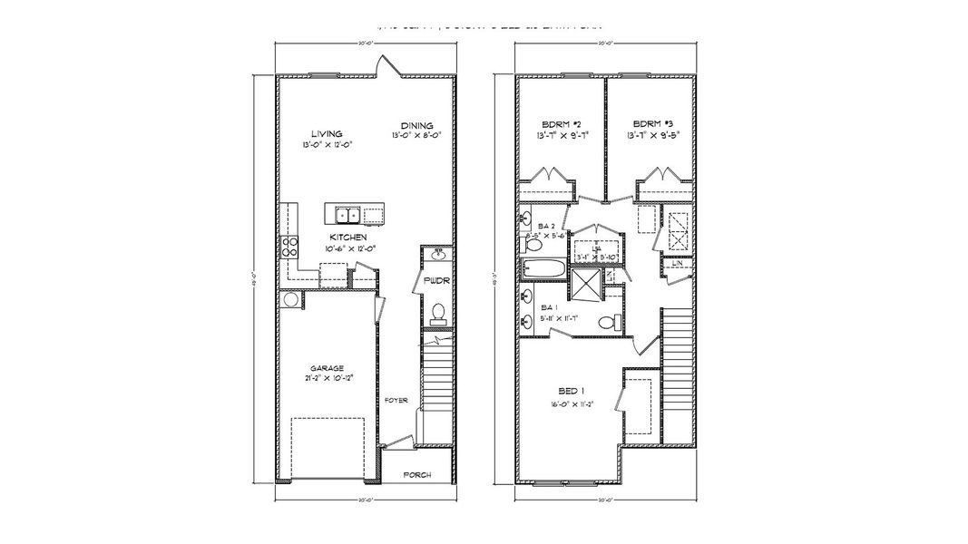 2D floor plan layout of this home in Bayside at Ward Creek, Panama City Beach, FL (Image 3).