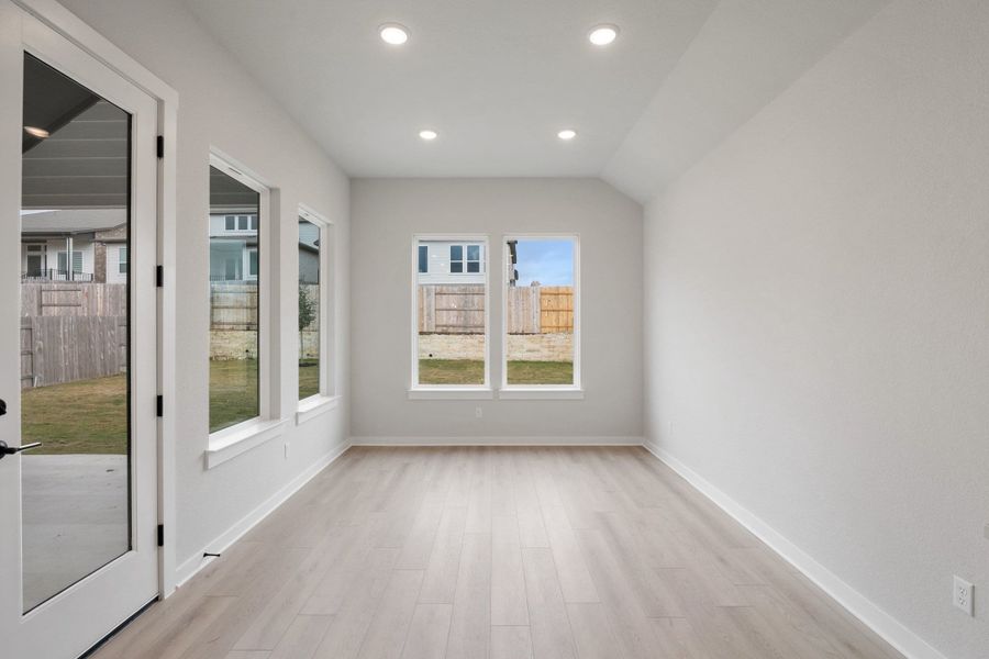 Spacious, unfurnished interior of a new home in Lariat, Liberty Hill (Image 26). Spacious, unfurnished interior of a new home in Lariat, Liberty Hill (Image 26).