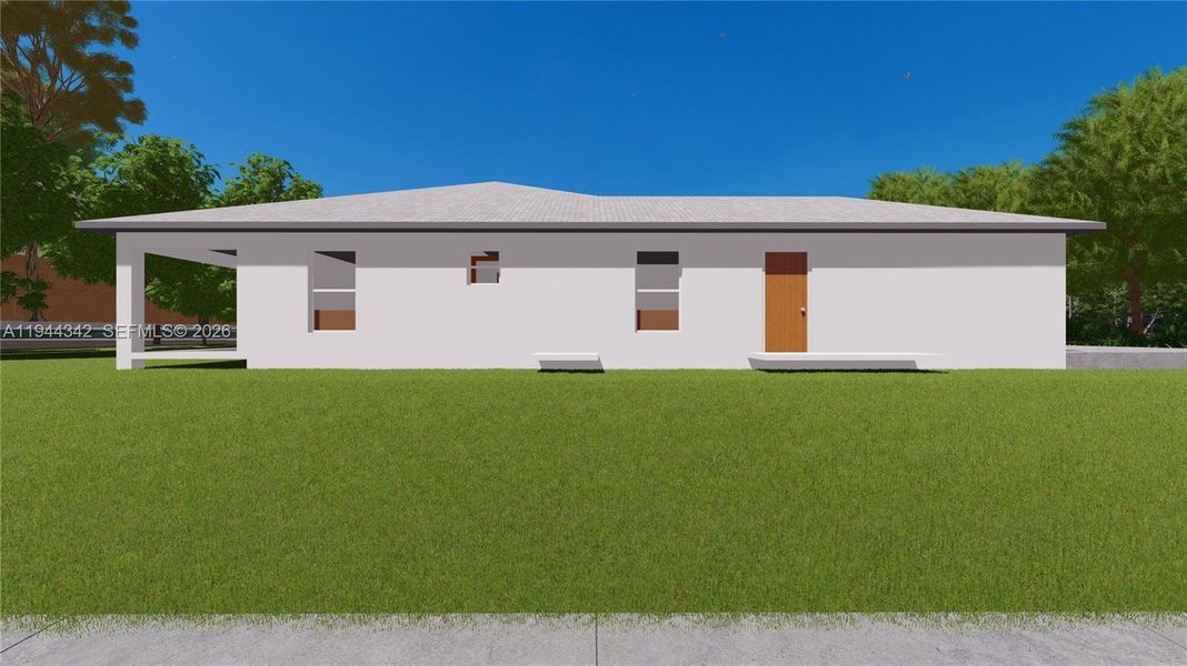 Exterior details and patio area of a home in , Lehigh Acres (Image 4).