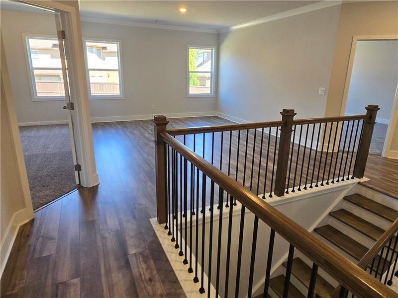 Spacious, unfurnished interior of a new home in Pinecrest Ridge, Dacula (Image 28). Spacious, unfurnished interior of a new home in Pinecrest Ridge, Dacula (Image 28).