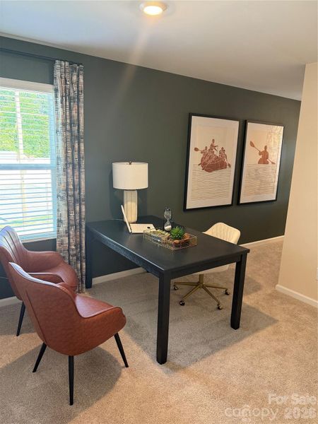 Furnished interior view inside a new home in Sloan Station, Charlotte (Image 5).