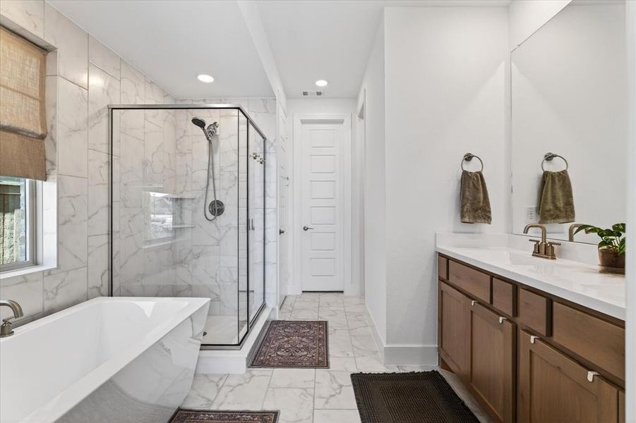 Furnished interior view inside a new home in Pecan Square, Northlake (Image 17).