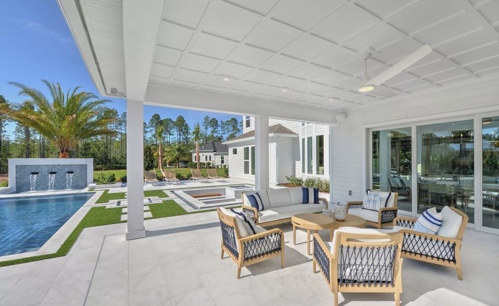 Exterior details and patio area of a home in Courtney Grove, St. Augustine (Image 35). Exterior details and patio area of a home in Courtney Grove, St. Augustine (Image 35).