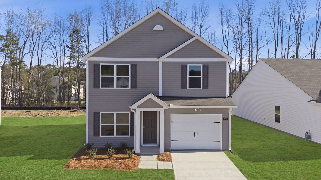 Front exterior of a new home in Jetstream Park, Wilson, NC, highlighting curb appeal (Image 22).