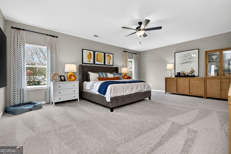 Furnished interior view inside a new home in Bryson Farms, Byron (Image 33).