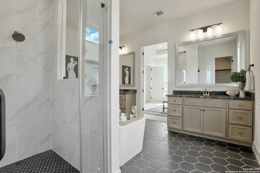 Furnished interior view inside a new home in Kinder Ranch 70's, San Antonio (Image 16).
