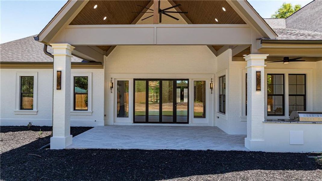 Exterior details and patio area of a home in , Monroe (Image 51).