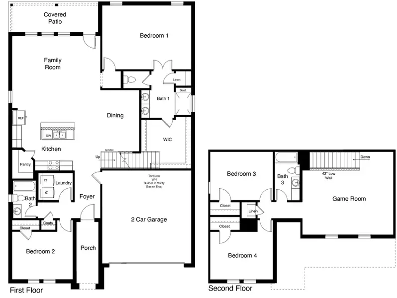 2D floor plan layout of this home in Northwest Passage, Midland, TX (Image 4).