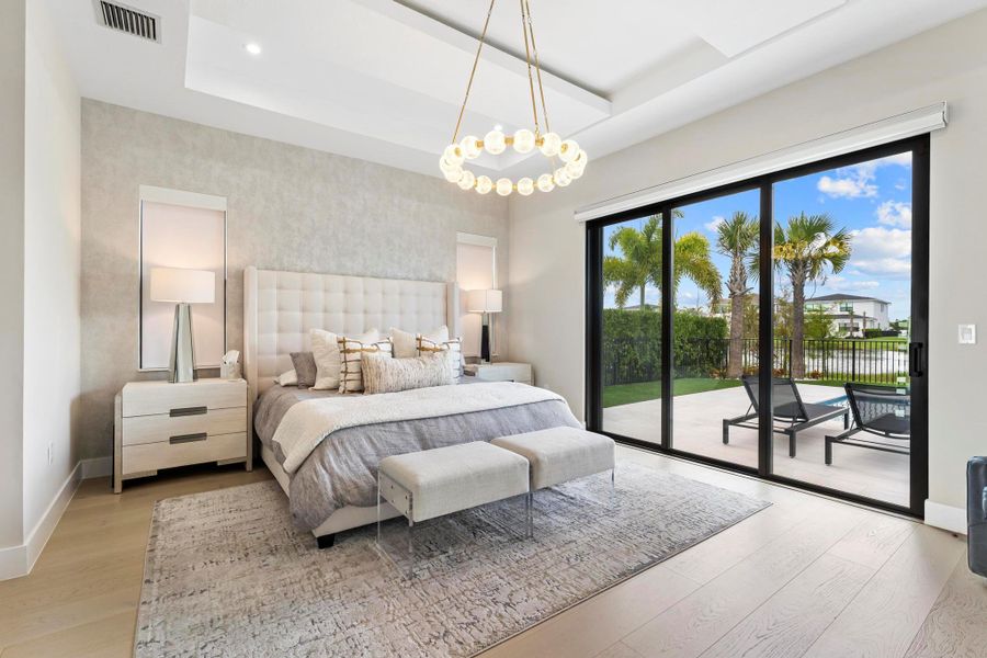 Furnished interior view inside a new home in , Palm Beach Gardens (Image 43).