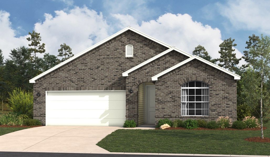 Representative exterior photo of a completed home built from the Duranta by Hakes Brothers in Paloma Ranch, Harlingen, TX (Image 20).