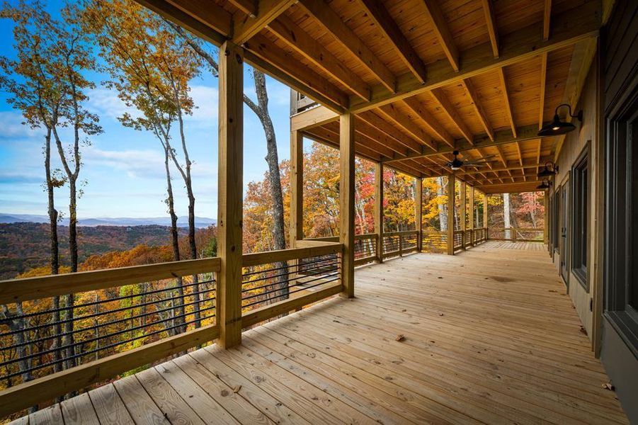 Exterior details and patio area of a home in , Blue Ridge (Image 29).