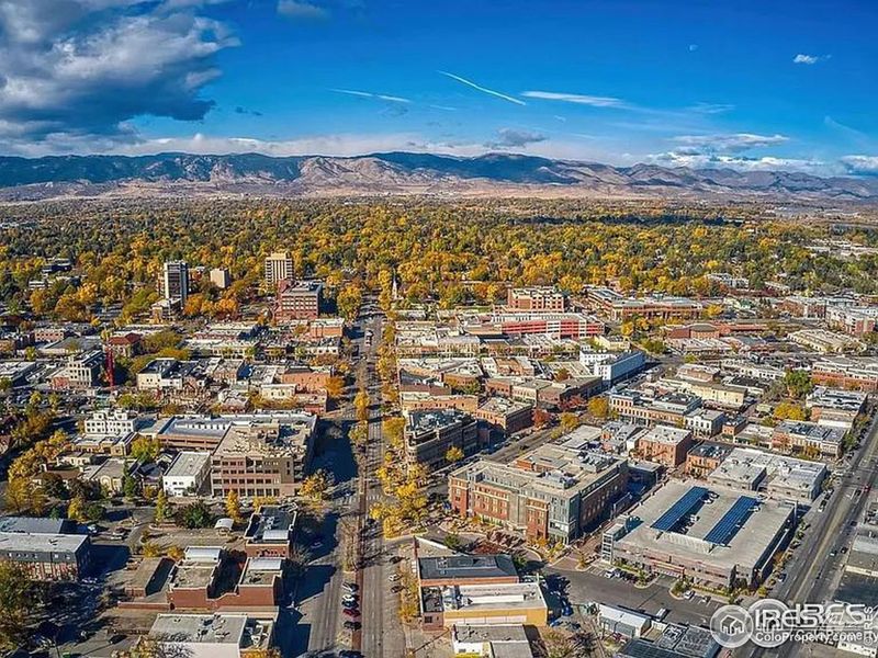 Old Town Fort Collins Aerial