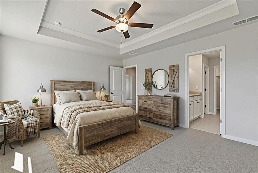 Furnished interior view inside a new home in High Shoals, Dallas (Image 12).