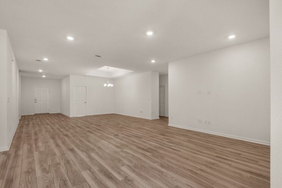 Representative unfurnished interior of a home built from the Osprey by Holiday Builders in Yellow River Ranch, Milton (Image 17). Representative unfurnished interior of a home built from the Osprey by Holiday Builders in Yellow River Ranch, Milton (Image 17).