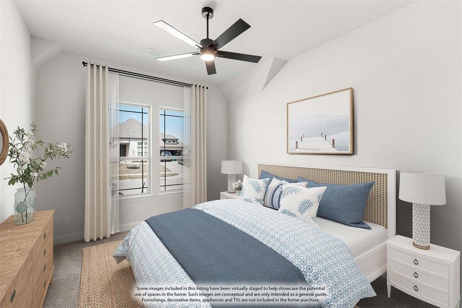 Furnished interior view inside a new home in North Grove, Waxahachie (Image 14).