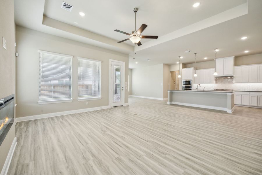 Representative unfurnished interior of a home built from the Normandy by Chesmar Homes in Karis, Crowley (Image 4). Representative unfurnished interior of a home built from the Normandy by Chesmar Homes in Karis, Crowley (Image 4).