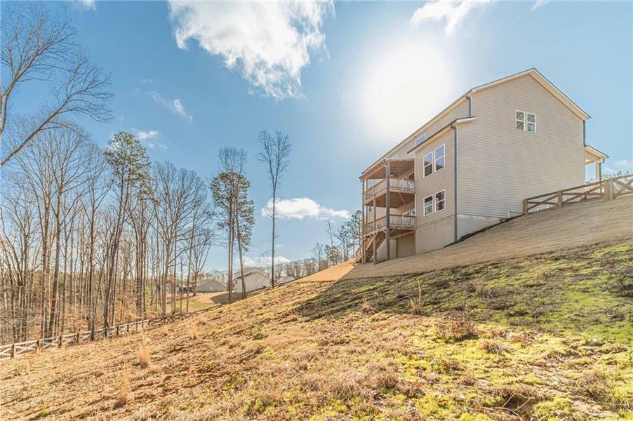 Exterior details and patio area of a home in Alcovy Estates, Monroe (Image 24).