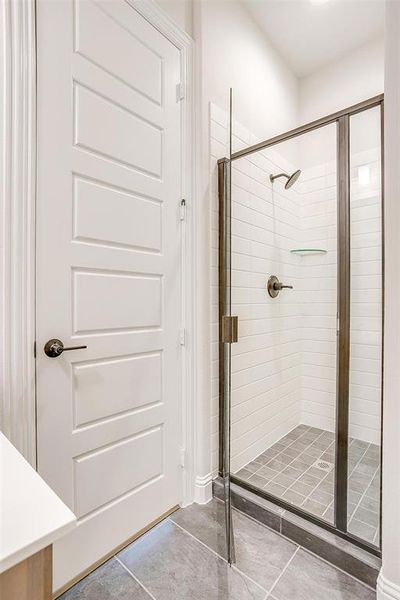 Bathroom with walk in shower