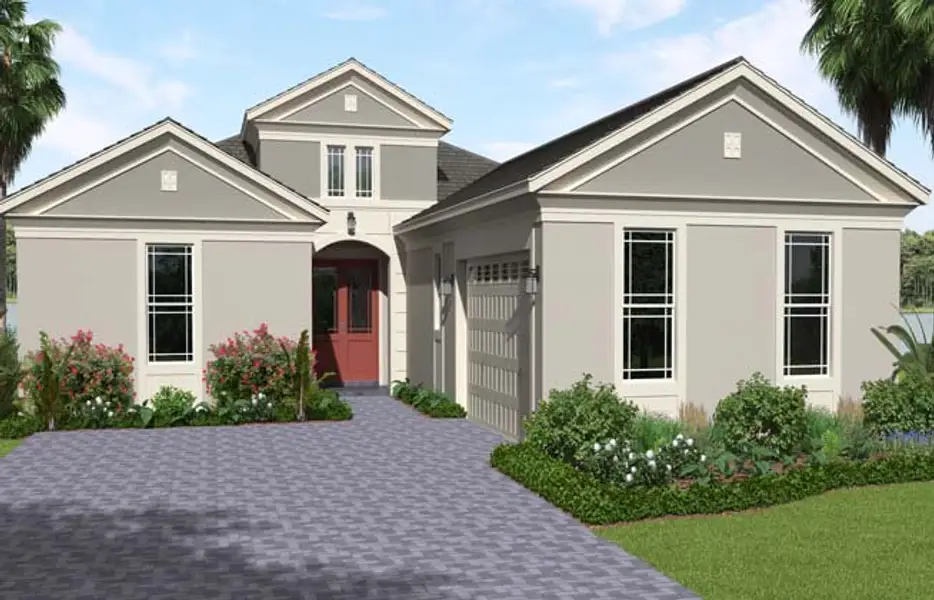 Representative exterior photo of a completed home built from the Sandhill by Minto Communities in Westlake, Loxahatchee, FL (Image 2). Representative exterior photo of a completed home built from the Sandhill by Minto Communities in Westlake, Loxahatchee, FL (Image 2).